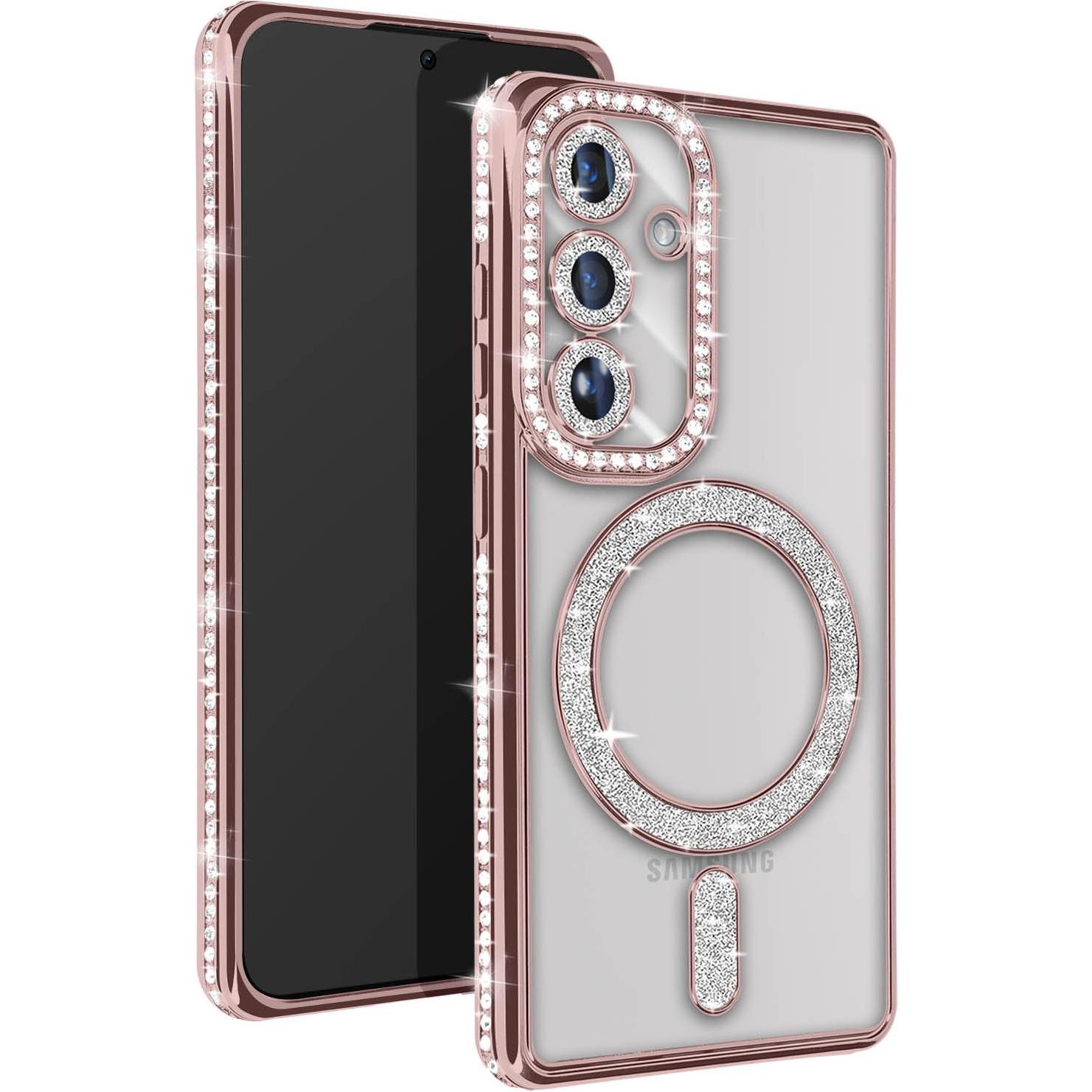 Avizar Glamor Guard Case (Samsung Galaxy S24+), Smartphone Hülle, Rosa