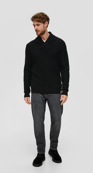 Immagine prodotto s.Oliver Strickpullover Strickpullover mit Schalkragen (XL)
