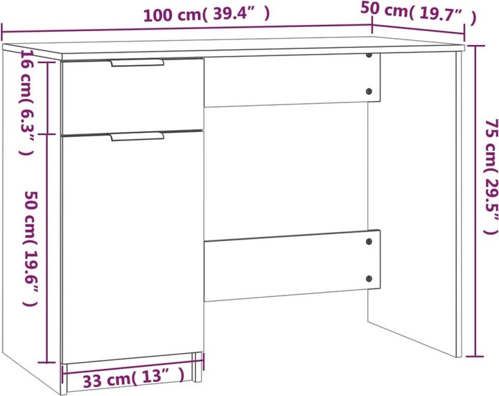 Produktbild VidaXL Fonz (100 x 50 x 75 cm)
