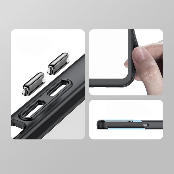 Produktbild Hurtel iPhone 15 Pro Max Outer Space Reinforced Case with Flexible Frame - Blue (Apple iPhone 15 Pro Max)