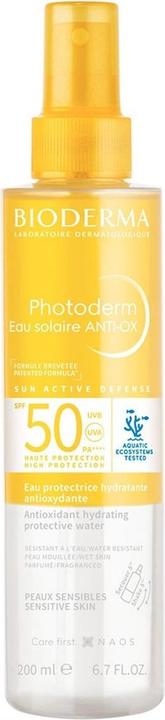Image du produit Bioderma Photoderm Eau Solaire ANTI-OX (Huile solaire, SPF 50, 200 ml, 150 g)