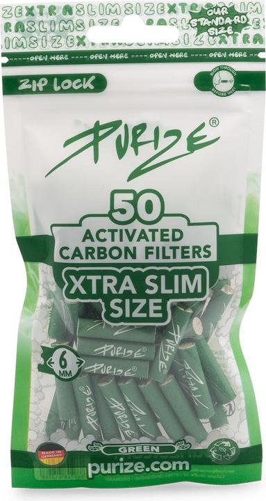 Actual product image Purize Activated charcoal filter Xtra-Slim 50pcs