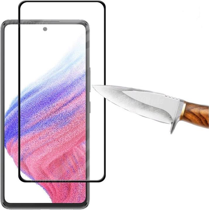 Actual product image Screenguard Samsung Galaxy A53 5G Full Screen Protective Glass Film 2.5D 9H (1 pcs., Samsung Galaxy A53 5G)