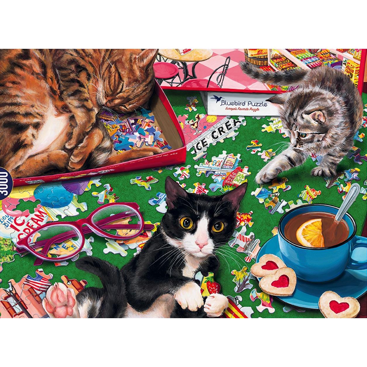 Thumbnail - Bluebird Puzzle Cats (3000 Teile)