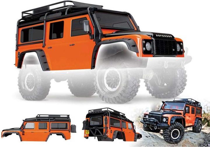 Produktbild Traxxas Karosserie, Land Rover Defender, Adventure-Edition orange/schwarz