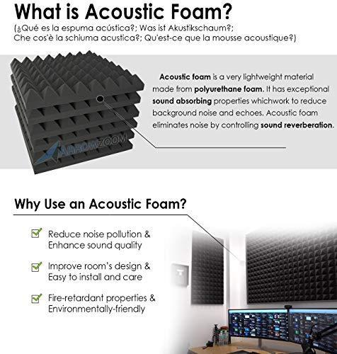 Image du produit Arrowzoom Mousse acoustique (24 pcs)