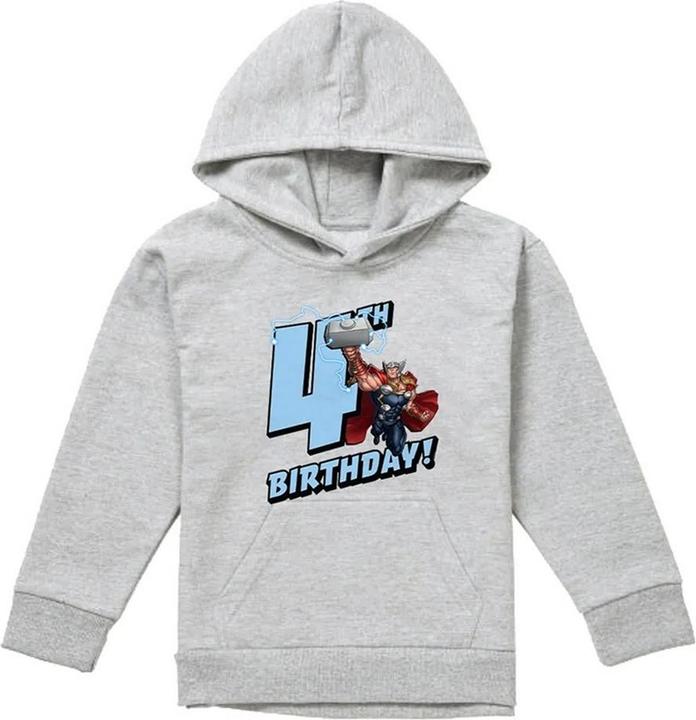 Produktbild Kapuzenpullover meliert 4. Geburtstag (116)