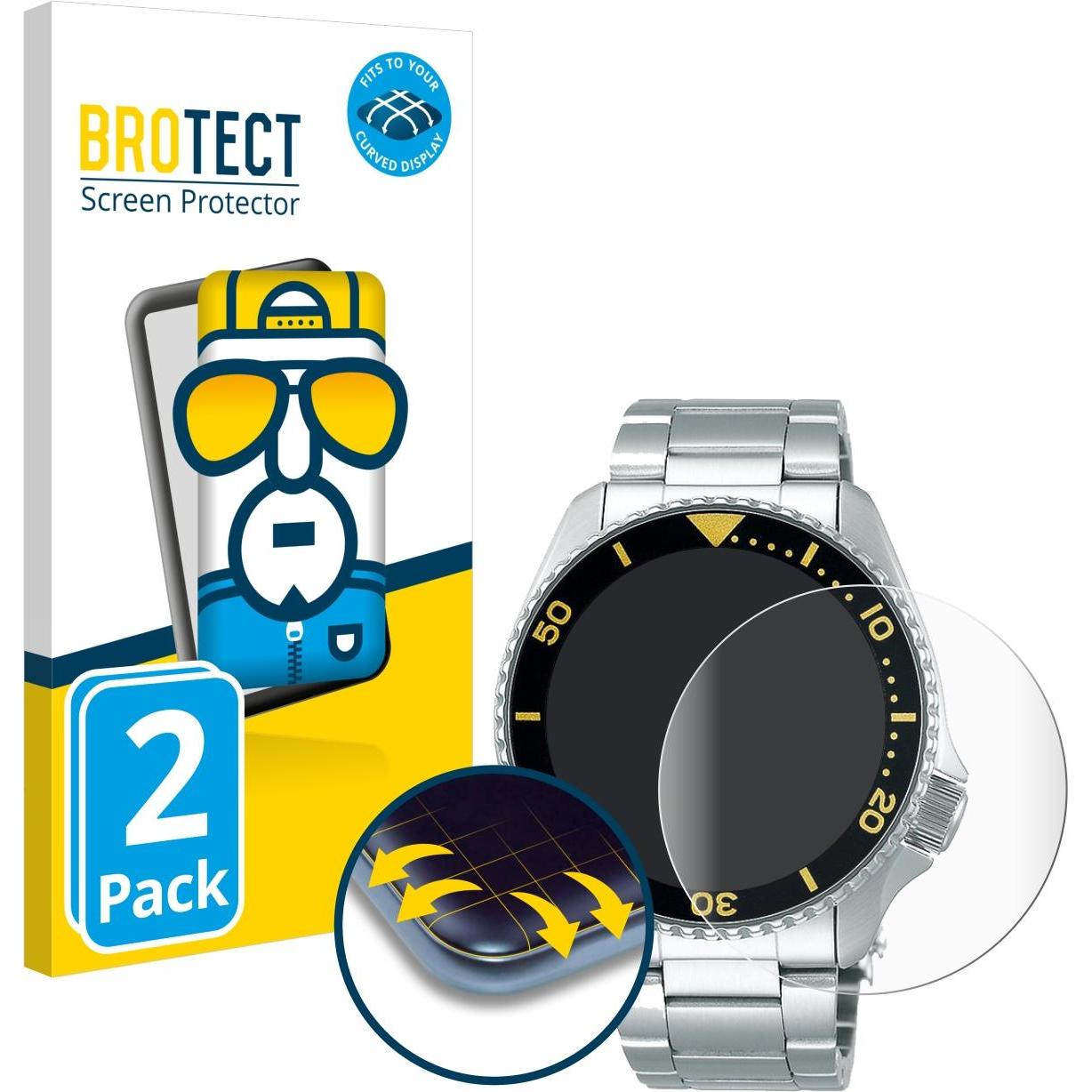 Thumbnail - BROTECT Full-Cover Displayschutz, Smartwatch Schutzfolie, Transparent