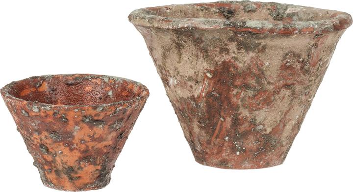 Actual product image Opiflor Plant pot with resin look Brown/Terracotta (10 cm)