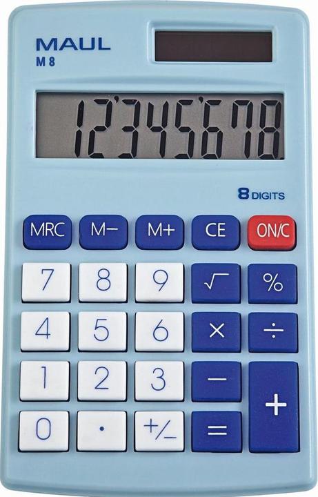 Maul Calculator M8 Light Blue (Solar cells)