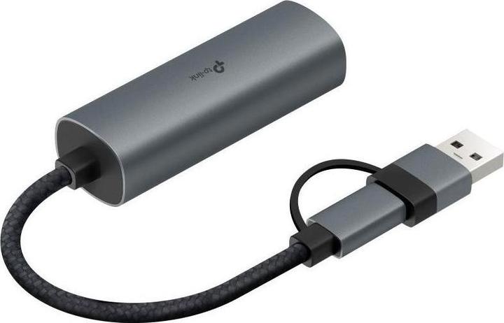 Produktbild TP-Link USB-C auf RJ45 Gigabit Ethernet Netzwerkadapter, Aluminium, Plug & Play (USB 3.0, USB-C, RJ45 Gigabit Ethernet (1x))