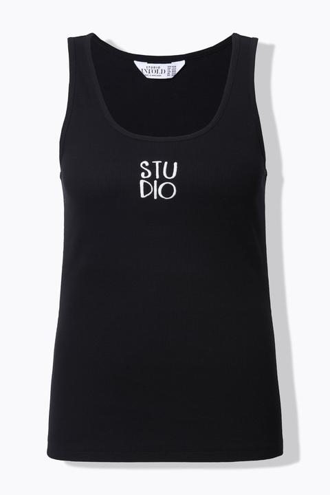 Produktbild Studio Untold Ripptop, Slim Basic Shape, Studio-Stickerei (60)