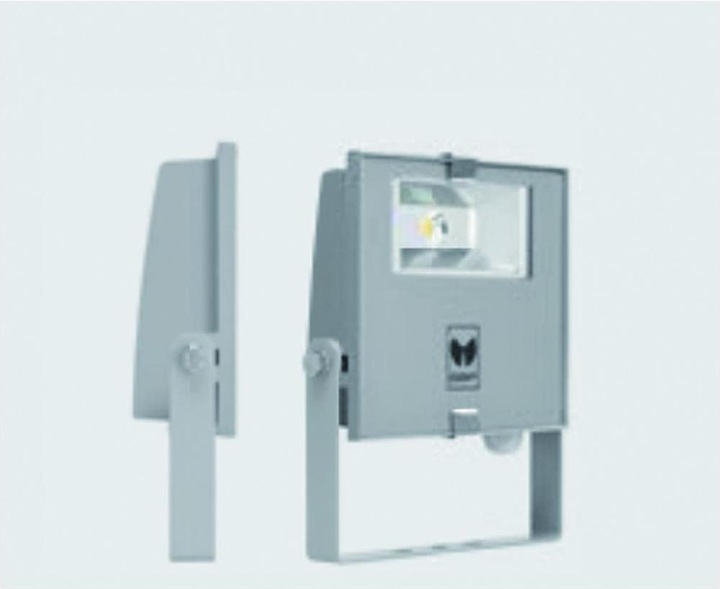 Produktbild Spittler LED-Strahler 15W GUELL ZERO 4000K 1484lm 1LED IP66 gr metallic Konv Direktans (1484 lm, IP66)
