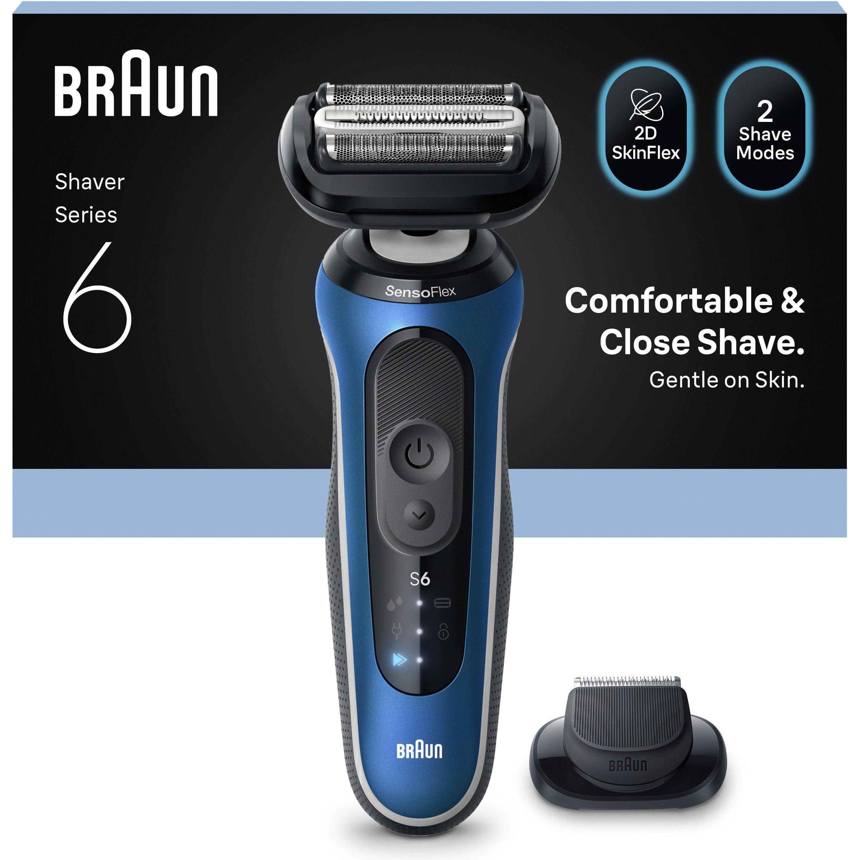 Braun Blu Rasoio Elettrico, Series 6