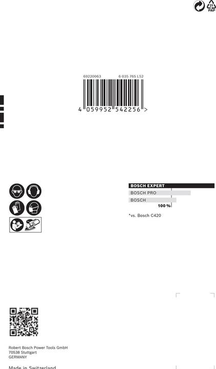 Produktbild Bosch Professional Zubehör EXPERT C470 Schleifpapier mit 11 Löchern für Multischleifer, 102 x 62 mm, 93 mm, G 80, 10-tlg. (80)