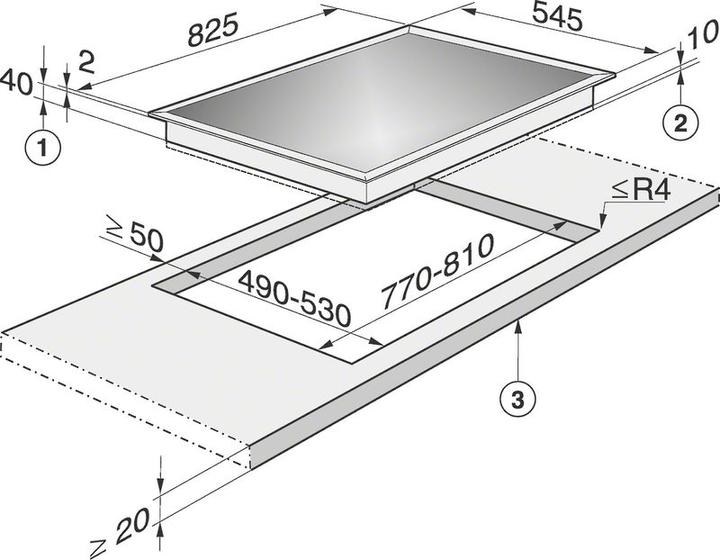 Produktbild Miele Km6039 (82.50 cm, Glaskeramik Kochfeld)