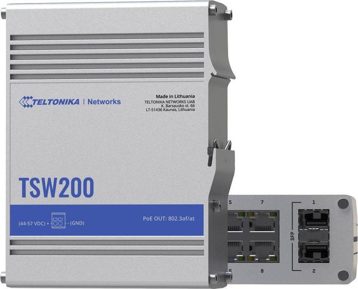 Image du produit Teltonika TSW200 PoE+ switch x8 (10 ports)