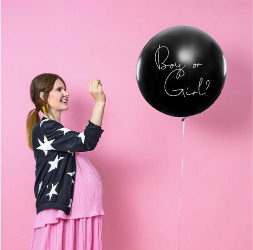 Immagine prodotto Partydeco Palloncino Ragazzo o Ragazza - Ragazzo blu riempito, Ø 1 m, 1 pz.