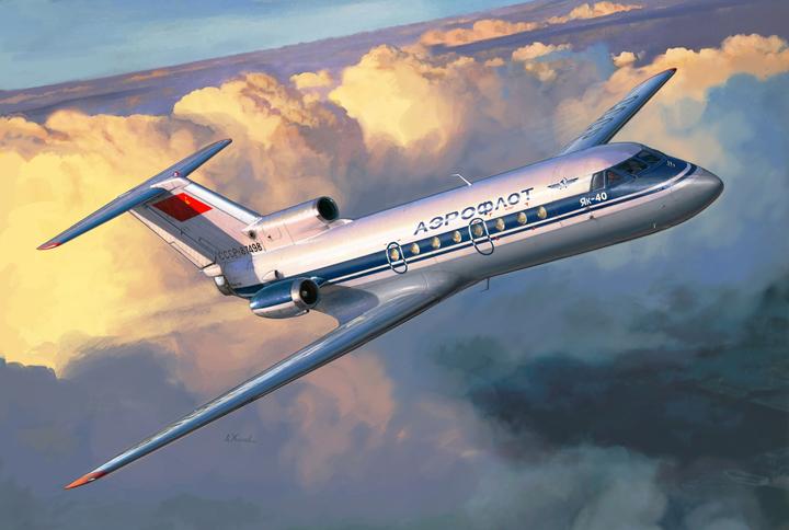 Image du produit Zvezda 7030-Yak-401/144 Turbojet Passenger Aircraft, 1/144 Scale, Plastic Model Kit, ZS7030