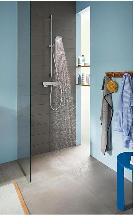 Actual product image hansgrohe Croma Select E shower set Vario with shower rod 90 cm