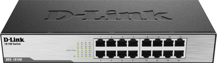 Produktbild D-Link DES-1016D: 16Port Switch, 100Mbps (16 Ports)