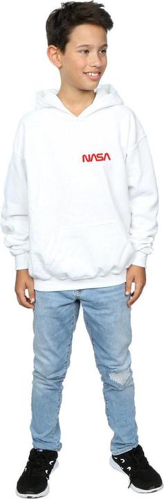 Immagine prodotto Nasa Modern Logo Chest Felpa con Cappuccio Ragazzi (140, 146)