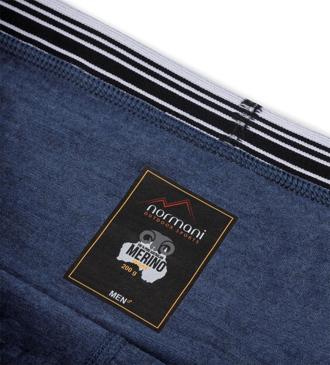 Actual product image Normani 3 Pack Mens Merino Slipper Underpants Retro Shorts - 8517 (L, pack of 3)