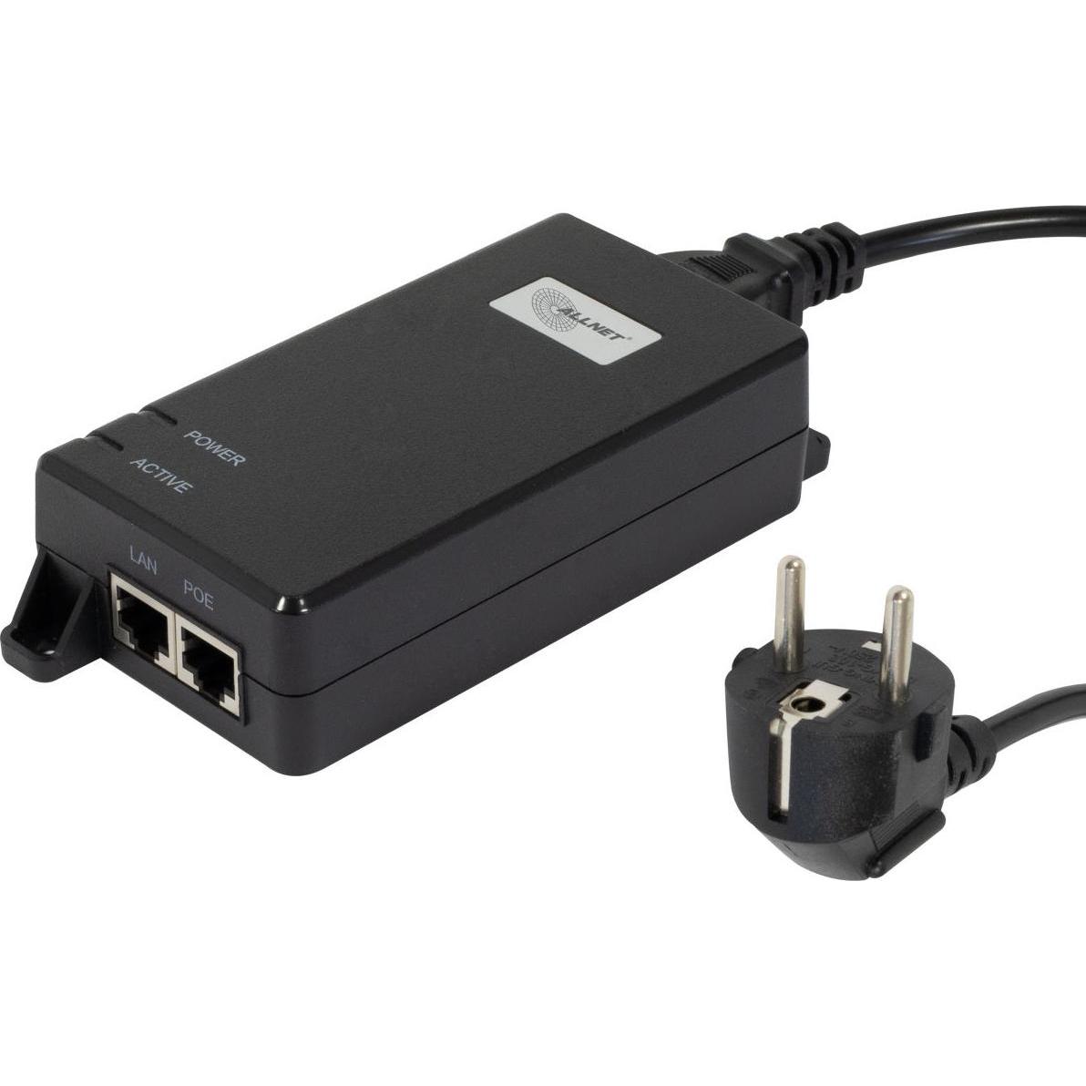 Thumbnail - Allnet PoE Injektor 1G/2.5G/5G PoE & PoE bt (15,4W/30W/60W) / Kunststoffgehäuse / ALL-PI102-BT60-5G (802.3bt (PoE++), 60...