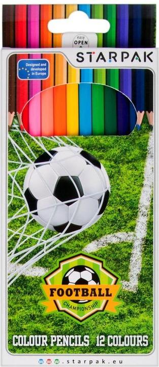 Starpak 12 pastelli a matita colorata / 180 pud di calcio (12x)
