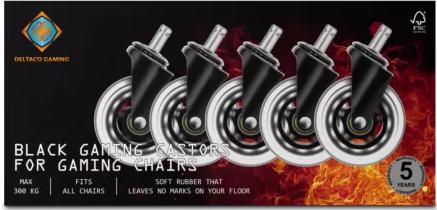 Actual product image Deltaco Gaming Casters