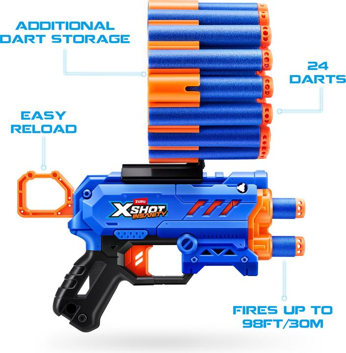 Actual product image Zuru X-Shot Insanity Micro (24 Darts)