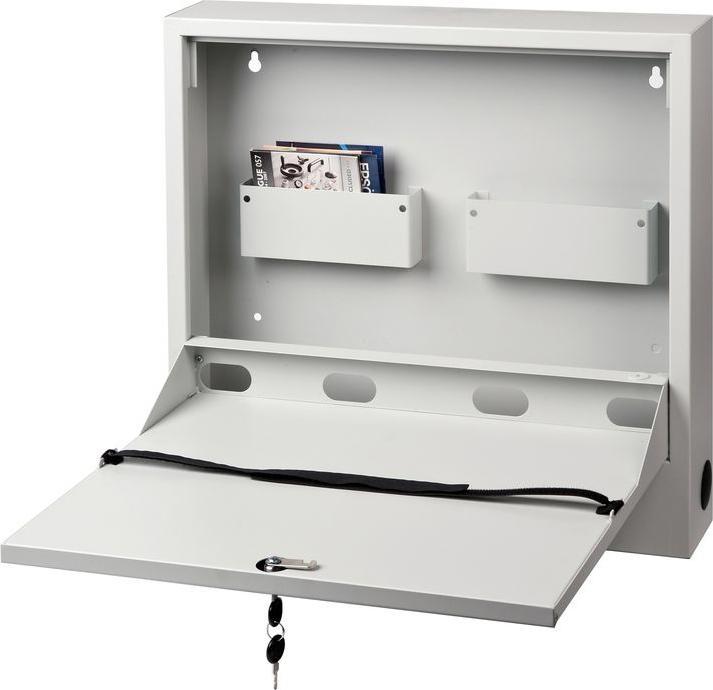Image du produit Multibrackets Boîte murale verrouillable, blanche, capacité de charge 5 kg (Mur, 5 kg)