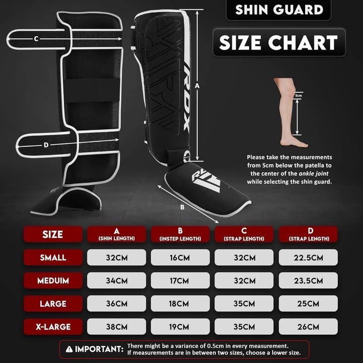 Actual product image Rdx Shin Instep F6 Matte White-M (M)