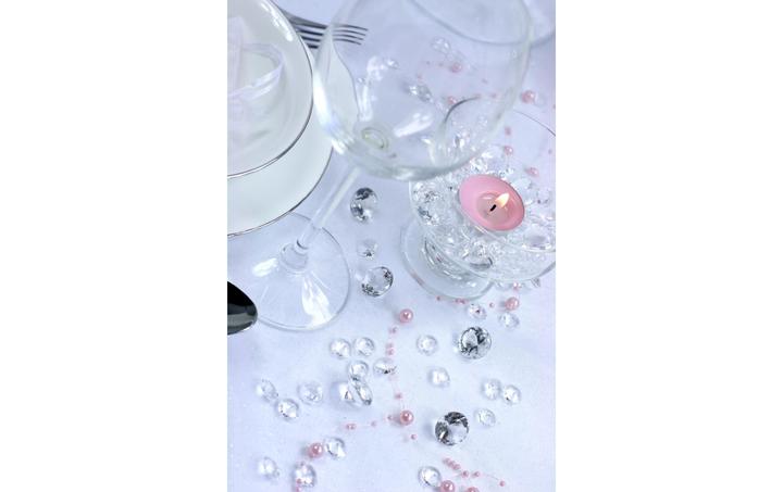 Productafbeelding Partydeco Strooidecoratie diamanten 1,2 cm, 100 stuks, transparant (100 Pcs.)