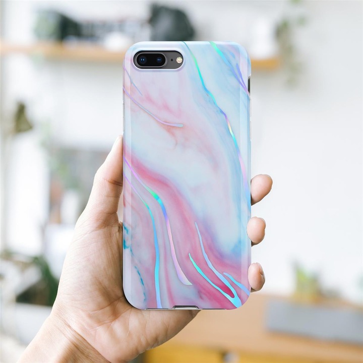 Produktbild Cadorabo IMD TPU Bunter Marmor Cover (Apple iPhone 8 Plus, Apple iPhone 7 Plus, Apple iPhone 7s Plus)