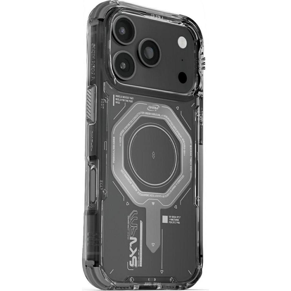 Skinarma Magma Case for iPhone 17 Pro Magnetic Charging Graphite (Apple iPhone 17 Pro), Cover smartphone, Grigio
