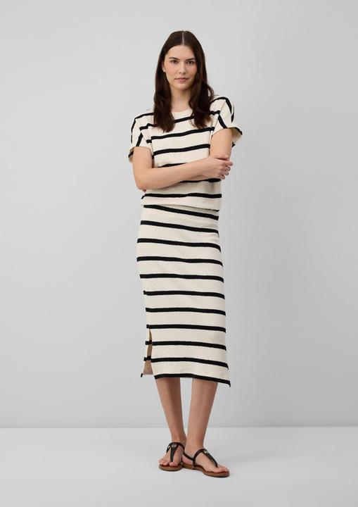 Produktbild S.Oliver Rock Midirock aus Strickjersey mit Streifenmuster (40)