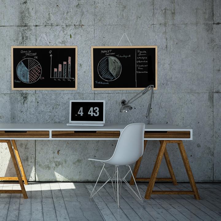 Actual product image Relaxdays Chalkboard with Frame (60 x 40 cm)