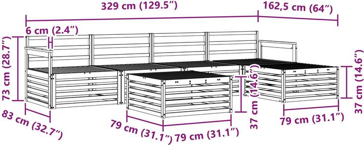 Produktbild vidaXL Outdoor-Sofa