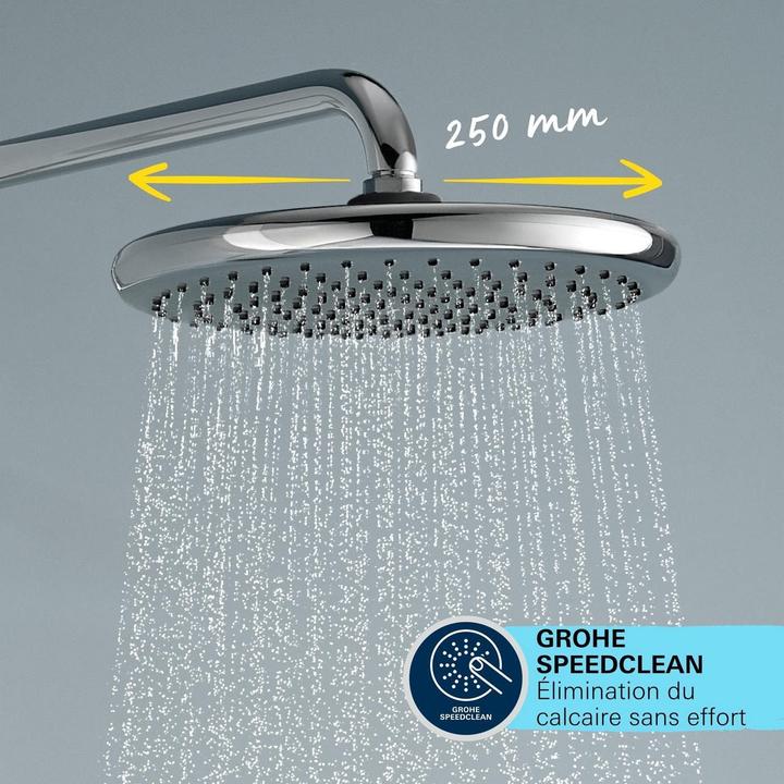Actual product image Grohe vitalio start - doucheset zonder kraan, diameter 25 cm, 2 jets, chroom (2 Beam types, 8 l/min)
