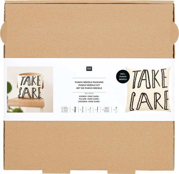 Actual product image Rico Design Punch Needle pack "Cushion Take Care"