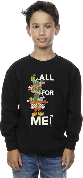 Actual product image Disney Boys Mickey Mouse Presents All For Me Sweatshirt (128)