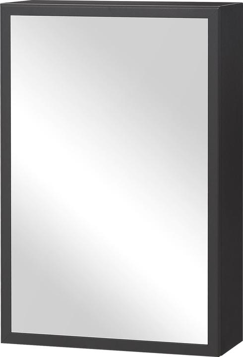 Image du produit Kleankin Armoire de toilette avec porte en verre miroir (40 x 15 x 60 cm)