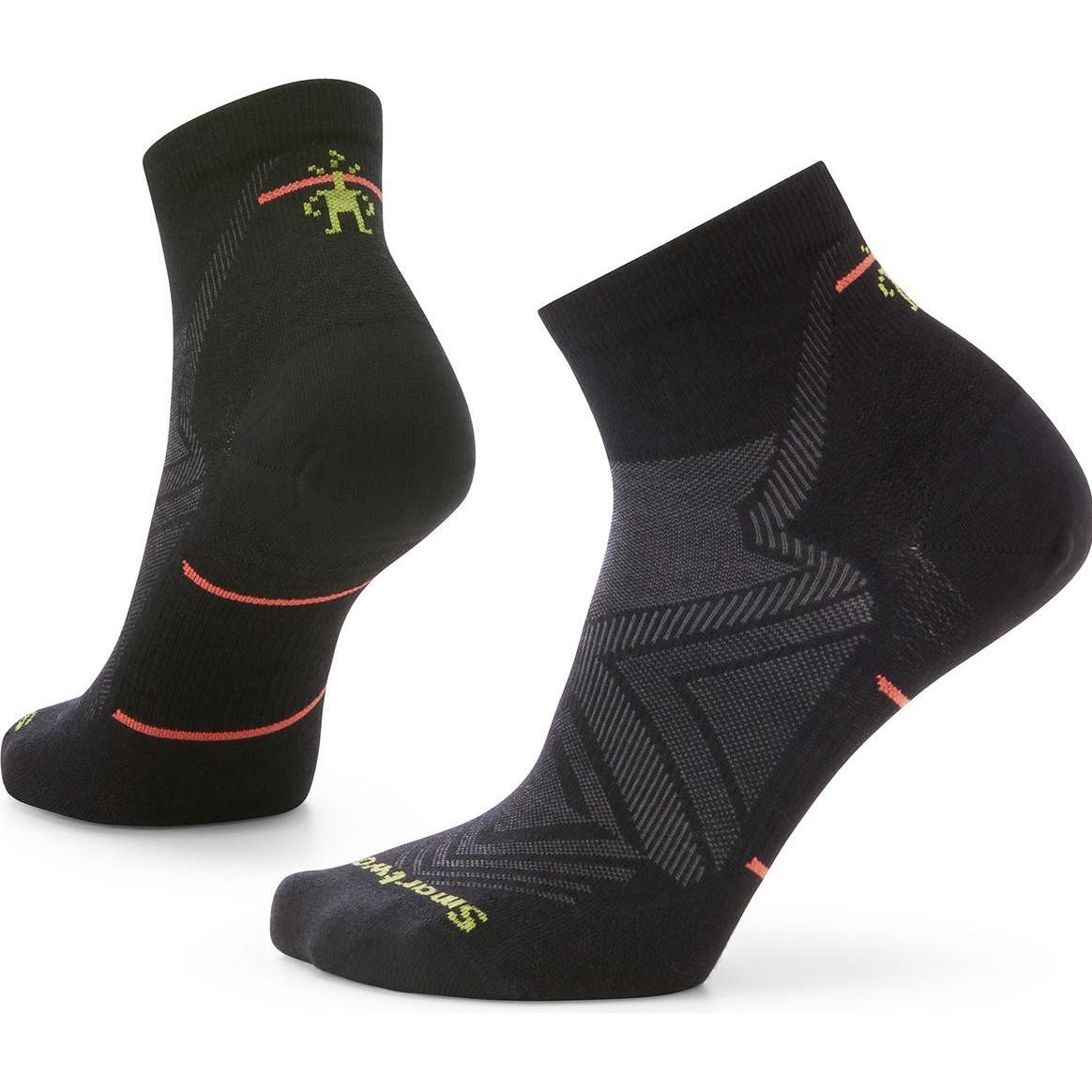 Smartwool, Damen, Sportsocken, Ws Run Zero Cushion Ankle (L), Schwarz