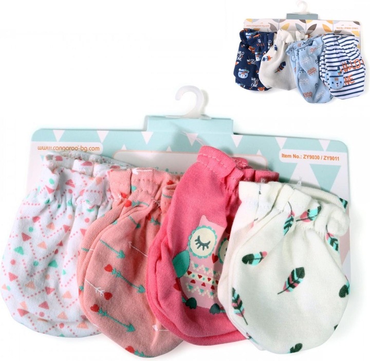 Image du produit Cangaroo gants pour bébé Tibby set de 4