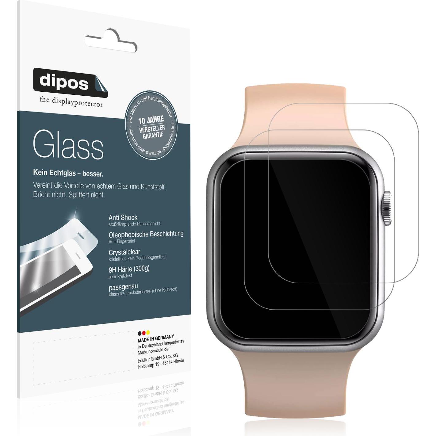 Dipos Displayschutz Anti-Shock, Smartwatch Schutzfolie, Transparent