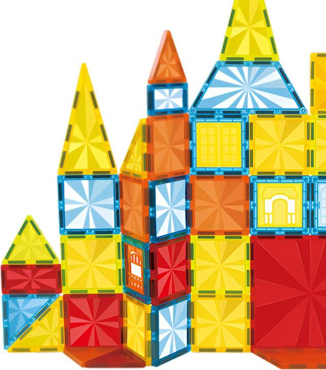 Image du produit VR Shinecon Kit de construction magnétique, 75 pièces - Imagine L Multicolore