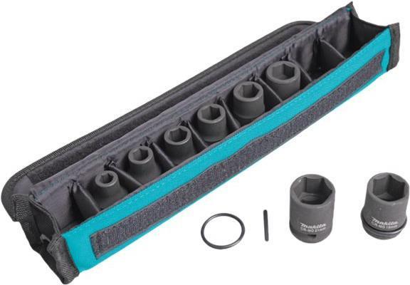 Image du produit Makita Jeu de clés à douilles 8 pcs. 1/2 (12 mm, 10 mm, 19 mm, 21 mm, 13 mm, 14 mm, 17 mm, 18 mm, 16 mm, 9 mm, 15 mm, 11 mm, 20 mm, 8 mm)