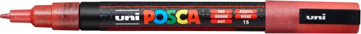 Posca Fijne marker PC-3M (Glitterrood, 1.30 mm, 1 x)
