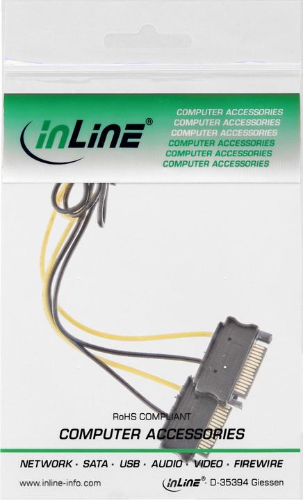 Image du produit InLine Adaptateur d'alimentation interne (15 cm, SATA)